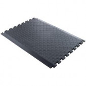 24 in. x 33 in. Black Anti-Fatigue Extendable Long Middle Utility Mat